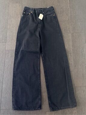 Levi's Black Wide-Leg High-Rise Jeans